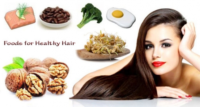 Eat health foods for the long hair
