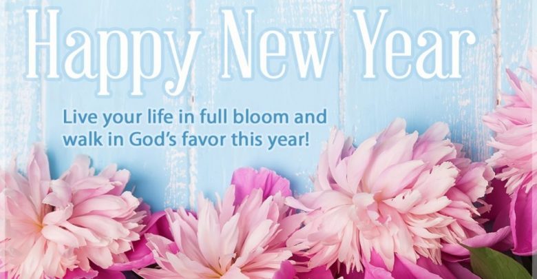 29214 cc NewYear flowers.1100w.tn Beautiful Greeting Cards for the New Year - 1