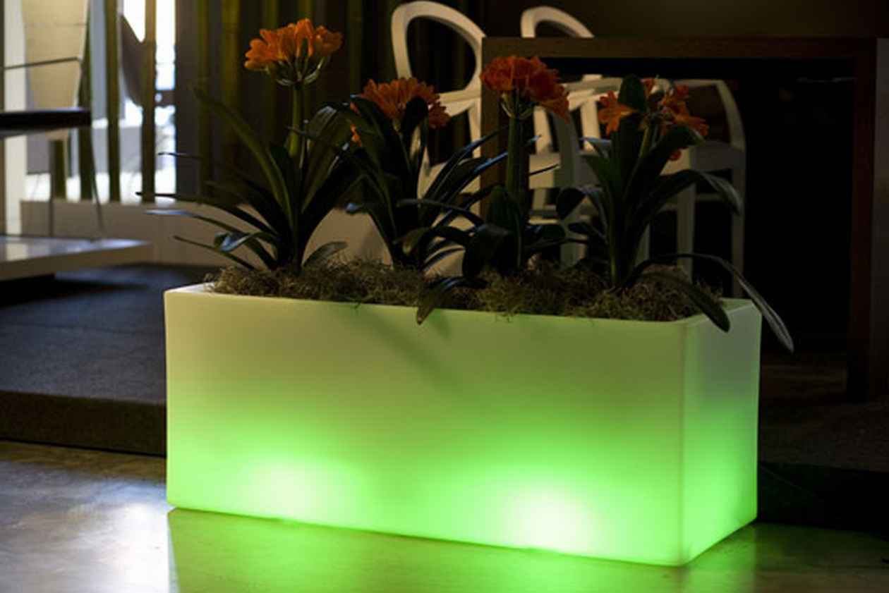 outdoor appliances outdoor garden pots with built in lighting