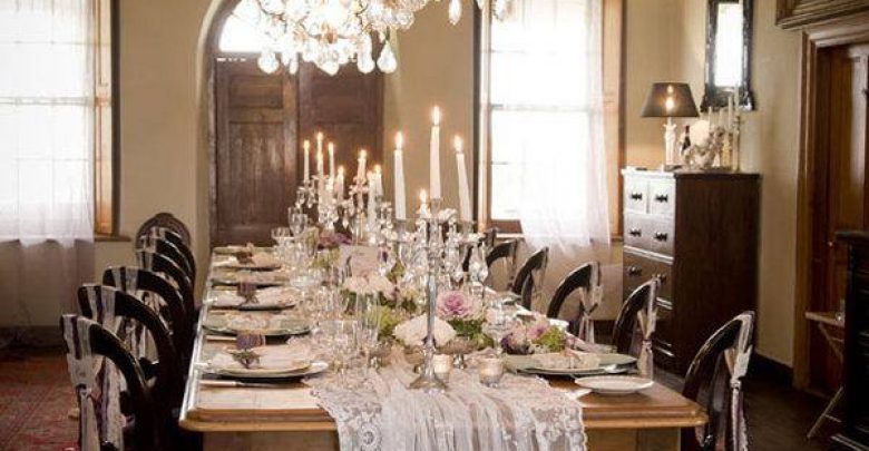wedding table runners lace table runners chic wedding table decoration ideas Table Decoration New Ideas - Interiors 9
