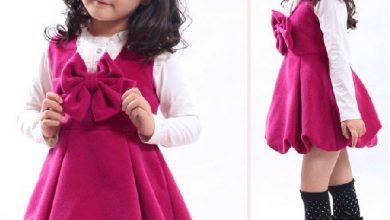 Cute Winter Children Dress girls dresses Big bow girl dress kids dresses 4 size available accept Stylish Collection Of Winter Dresses For Baby Girls - 93