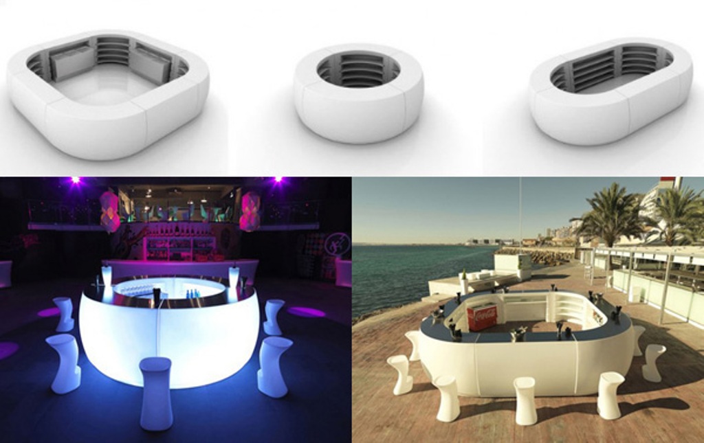 45 Marvelous Images for Futuristic Furniture 13 Fiesta Lighted Bar
