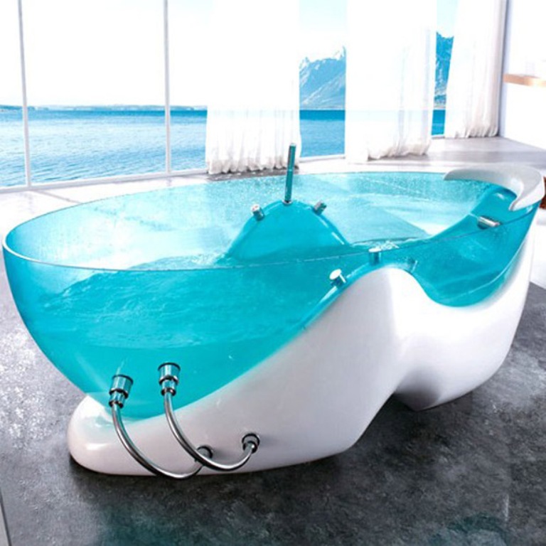 45 Marvelous Images for Futuristic Furniture 45 Futuristic Bathtub Transparent Tubs Futuristic Bathtub
