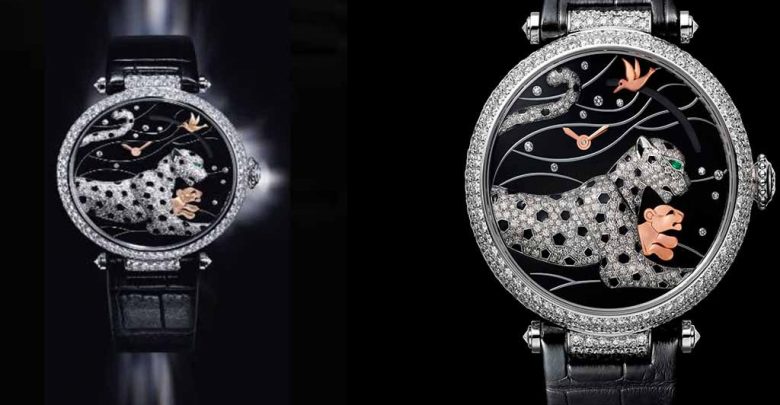 Panther and child cartier 2016 watch price sihh 2016 11 Most Expensive Diamond Watches - 1
