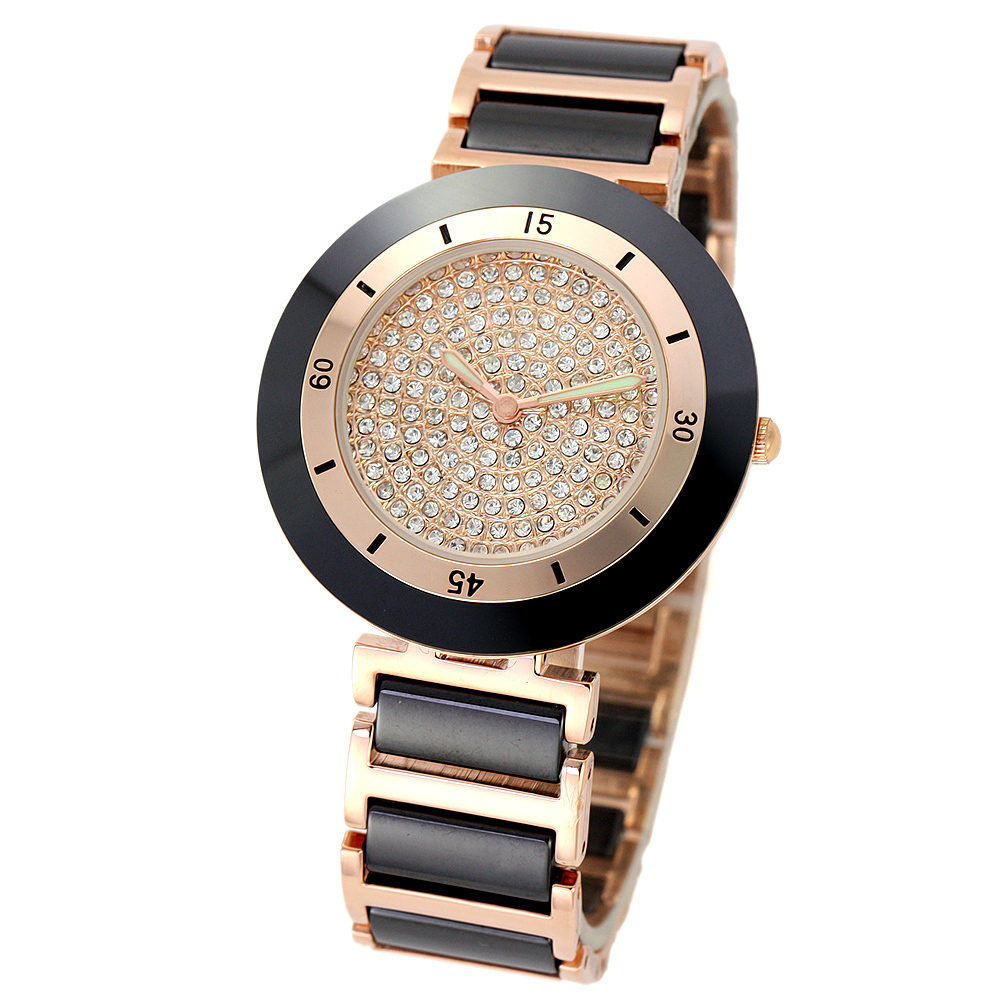 Simim ultra thin ceramic diamond watch-luminous watches the indicating needle scale S189