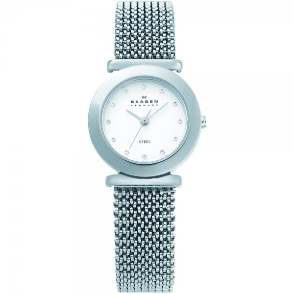 Skagen Women's Silver Expander Mesh Bracelet Watch