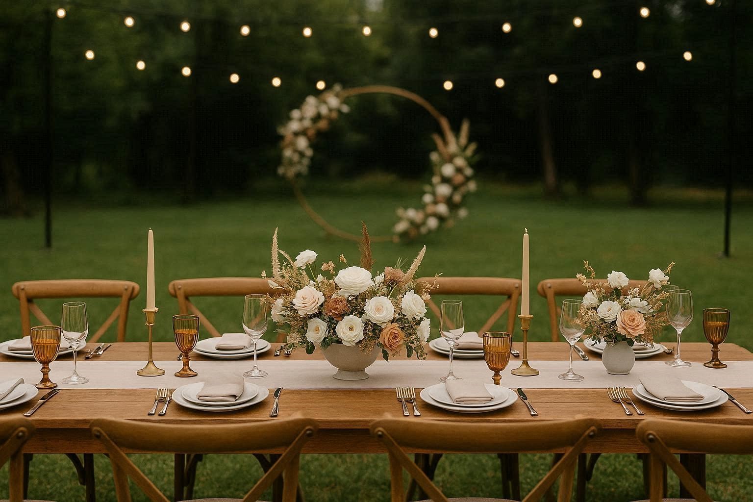 Stylish Outdoor Wedding Table Decorations and Centerpieces How to Decorate Your Outdoor Wedding - 9