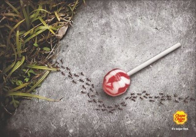 23 Funniest Print Ads 24 Sugar Free Chuppa Chups Ad candy