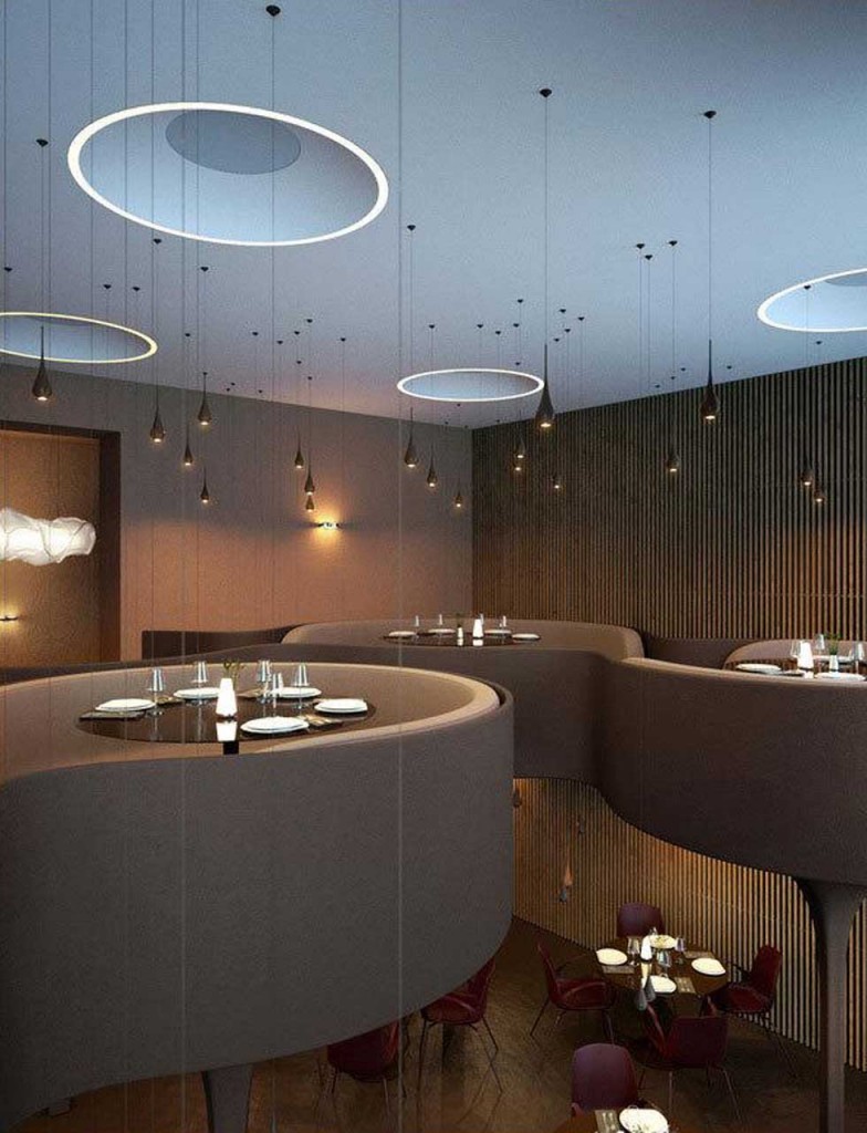 Two-storeyed-Dining-Section-in-Twister-Restaurant 15 Innovative Interior Designs for Restaurants