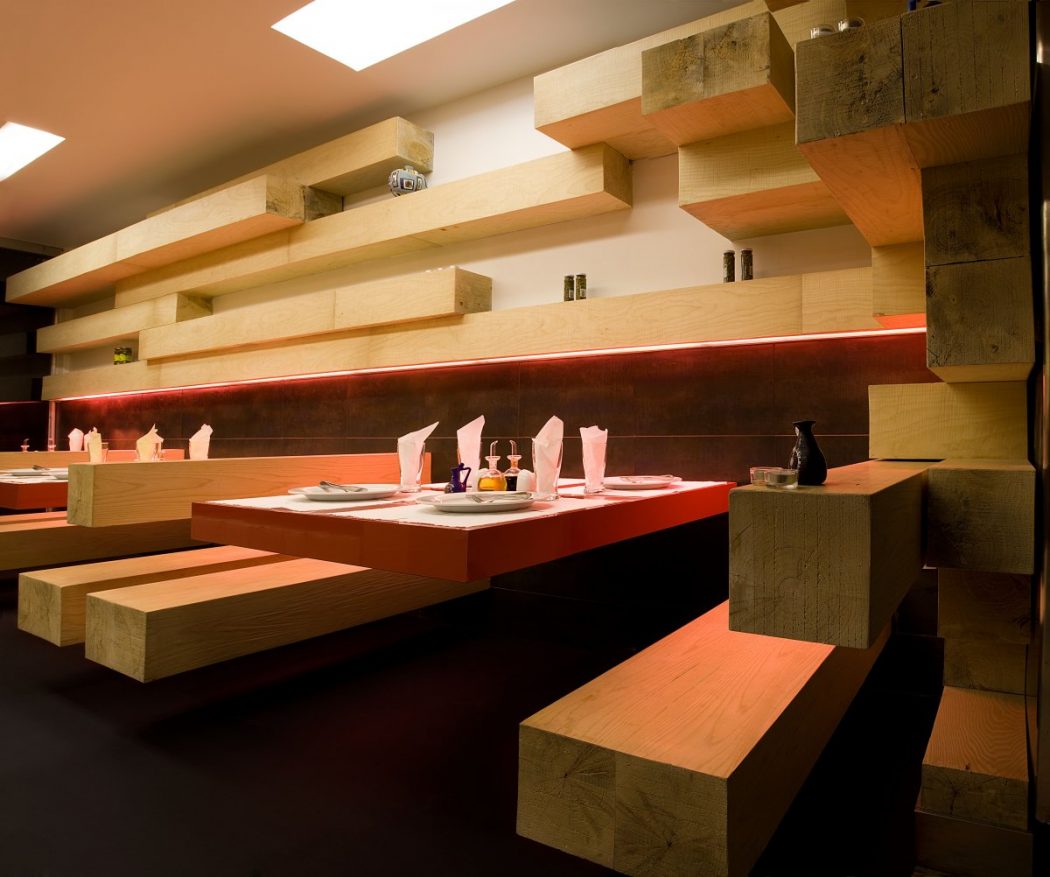 Wooden-Interior-Furniture-Ator-Restaurant-Interior-Design 15 Innovative Interior Designs for Restaurants
