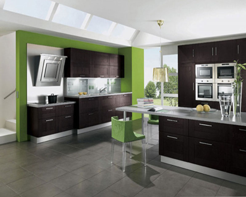 green-brown-kitchen-ideas 15 Creative Kitchen Designs