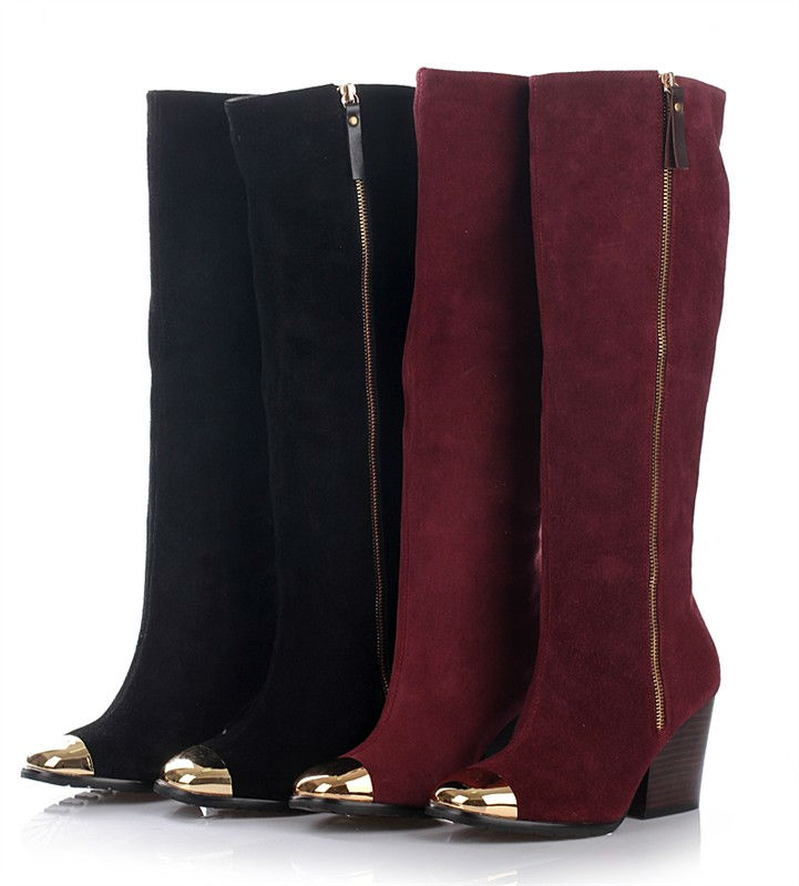 red_suede_knee_high_boots_women_winter