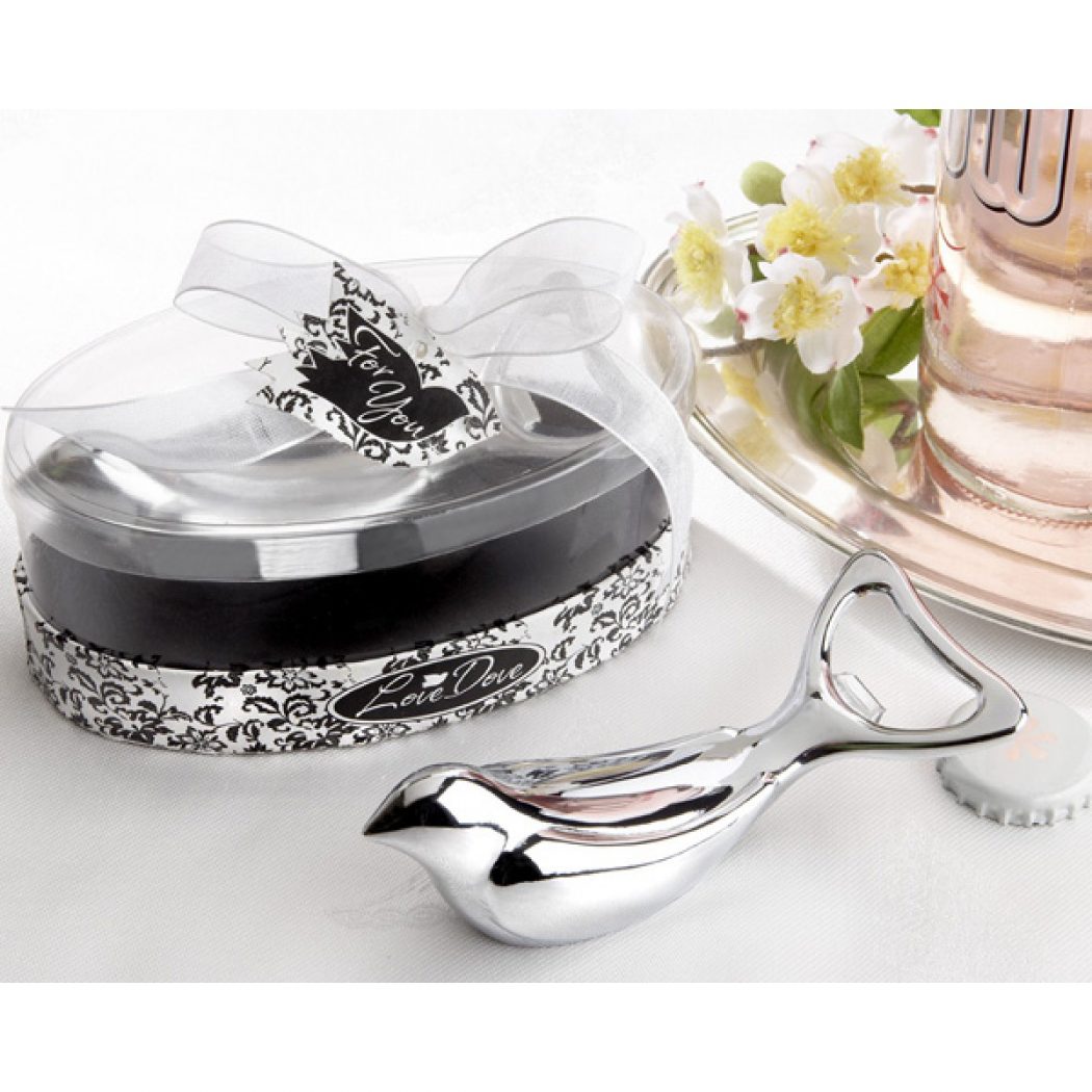 20 unique wedding giveaways ideas 107 11035na_love_birds_bottle_opener