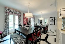 25 Elegant Black And White Dining Room Designs 145 dining room