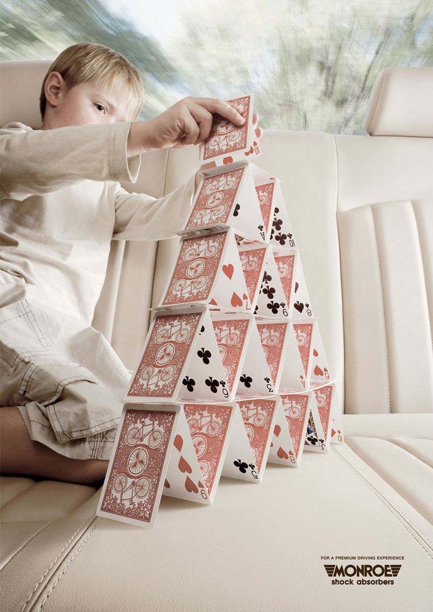 40 Most Creative and Dazzling Auto Ads 34 Cards Tower o