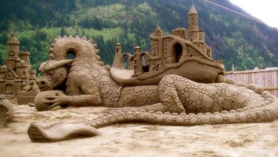 Dragon Dwellers Amazin Walter and William Lloyds entry in the Tournament of Sand Sculpting Champions at Harrison Hot Springs British Colombia Learn How to Make Sand Art By Following These Easy Steps - 4