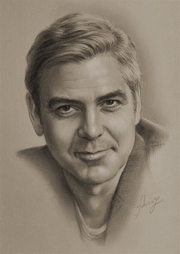 Stunningly And Incredibly Realistic Pencil Portraits 28 George-Clooney