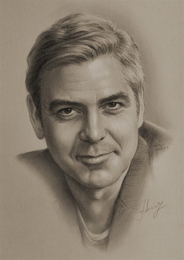 George-Clooney Stunningly And Incredibly Realistic Pencil Portraits
