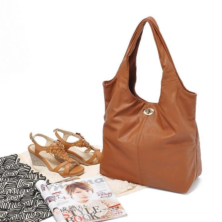 BIG SALE Brown Celebrity Womens Handbag Shoulder Bag