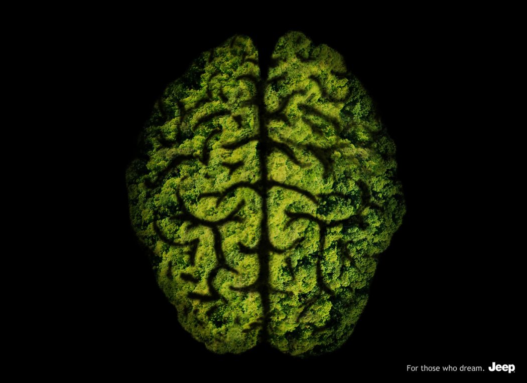 40 Most Creative and Dazzling Auto Ads 28 JEEP Brain RGB