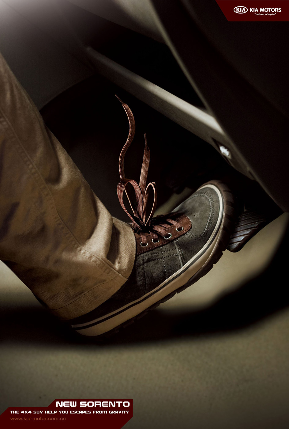 40 Most Creative and Dazzling Auto Ads 2 KIA Motors Shoelace