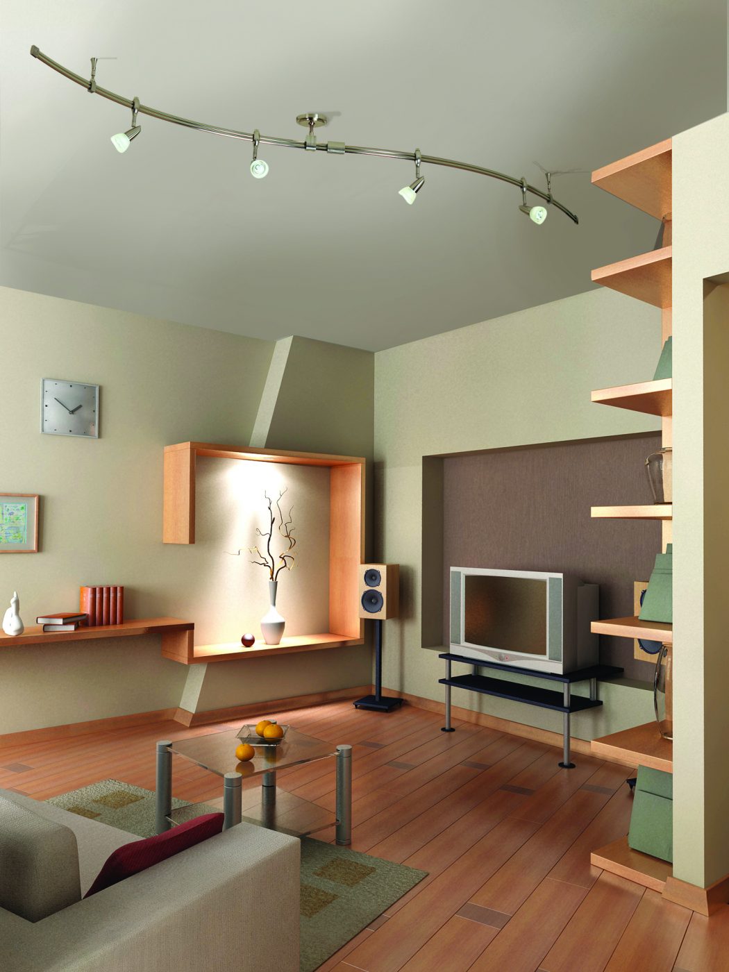 Livingroom-w_Mirage_Rail_Kit Creative 10 Ideas for Residential Lighting