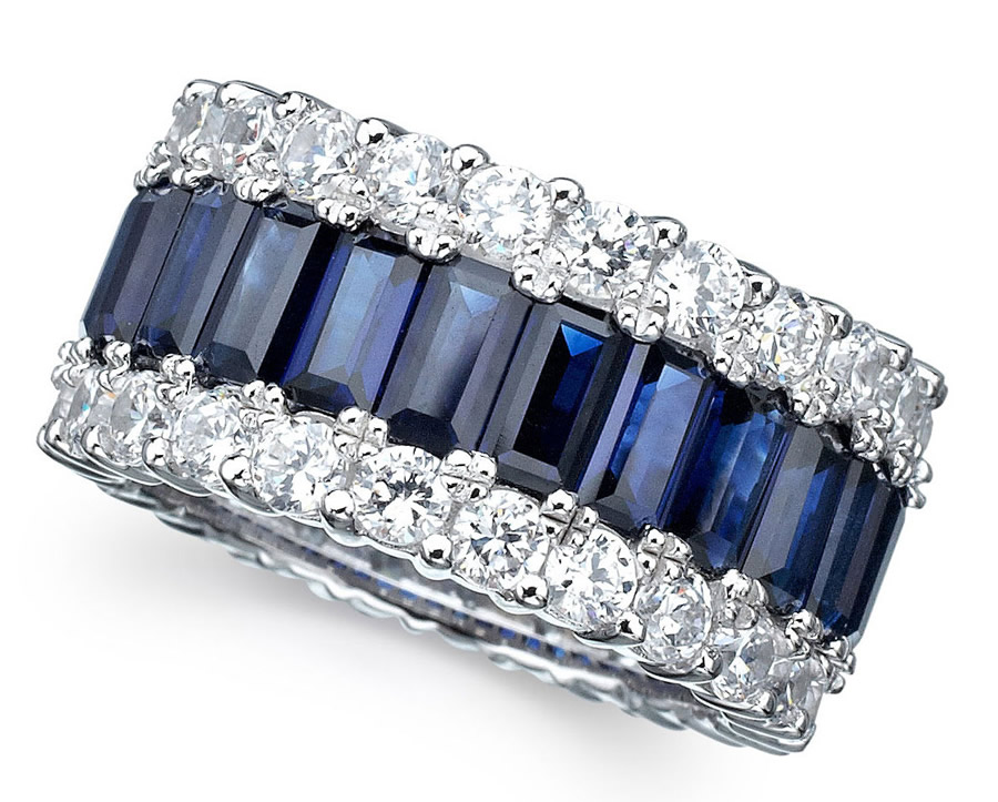 Luxury-Elegant-Sumptuous-Sapphire-Jewelry-Design-of-Baguette-Cut-Cake-Ring-for-Gift-Ideas-by-CRISLU-Jewelry-Los-Angeles1 The Best Jewelry Pieces That Women Like