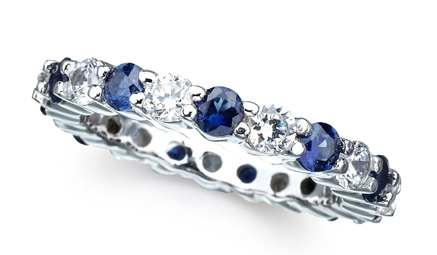 Luxury-Elegant-Sumptuous-Sapphire-Jewelry-Design-of-Eternity-Band-Ring-for-Gift-Ideas-by-CRISLU-Jewelry-Los-Angeles1