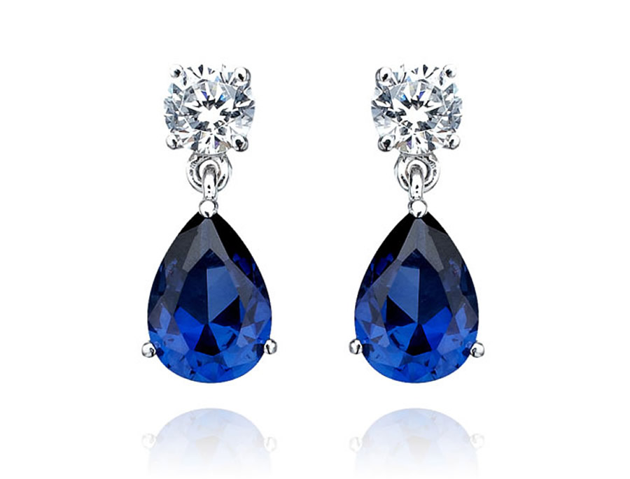 Luxury-Elegant-Sumptuous-Sapphire-Jewelry-Design-of-Pear-Shaped-Earrings-for-Gift-Ideas-by-CRISLU-Jewelry-Los-Angeles The Best Jewelry Pieces That Women Like