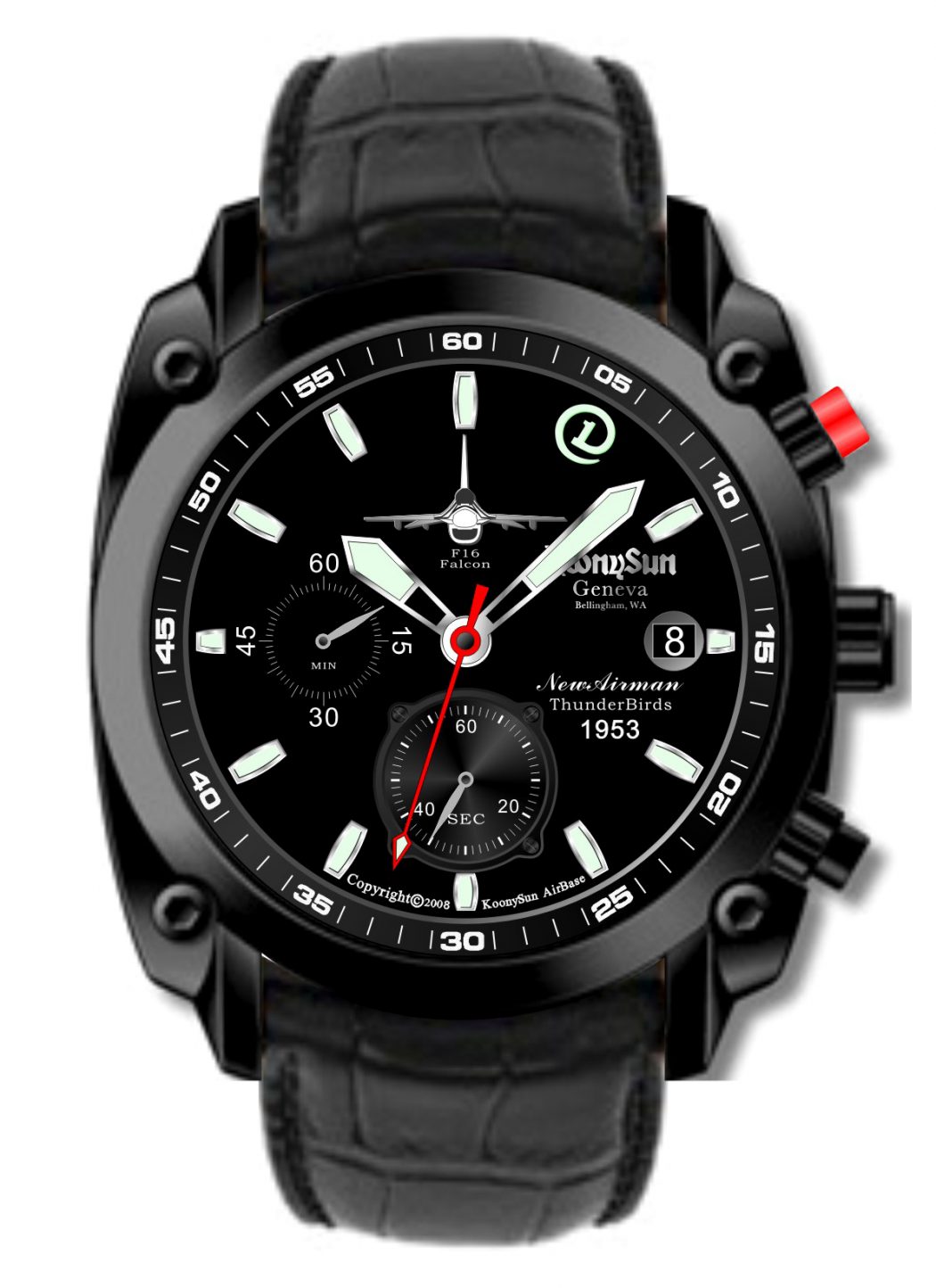 Military Pilot Watch 9045big