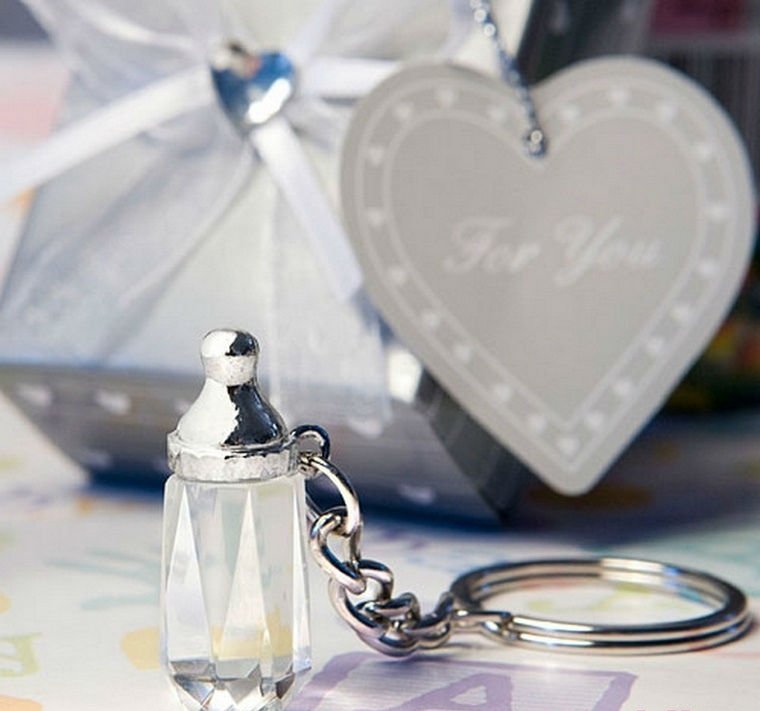 20 unique wedding giveaways ideas 67 SJ010-Choice-Crystal-Collection-baby-bottle-design-key-chain-favors-50pcs-lot-Wedding-Favor-Wedding-Gift