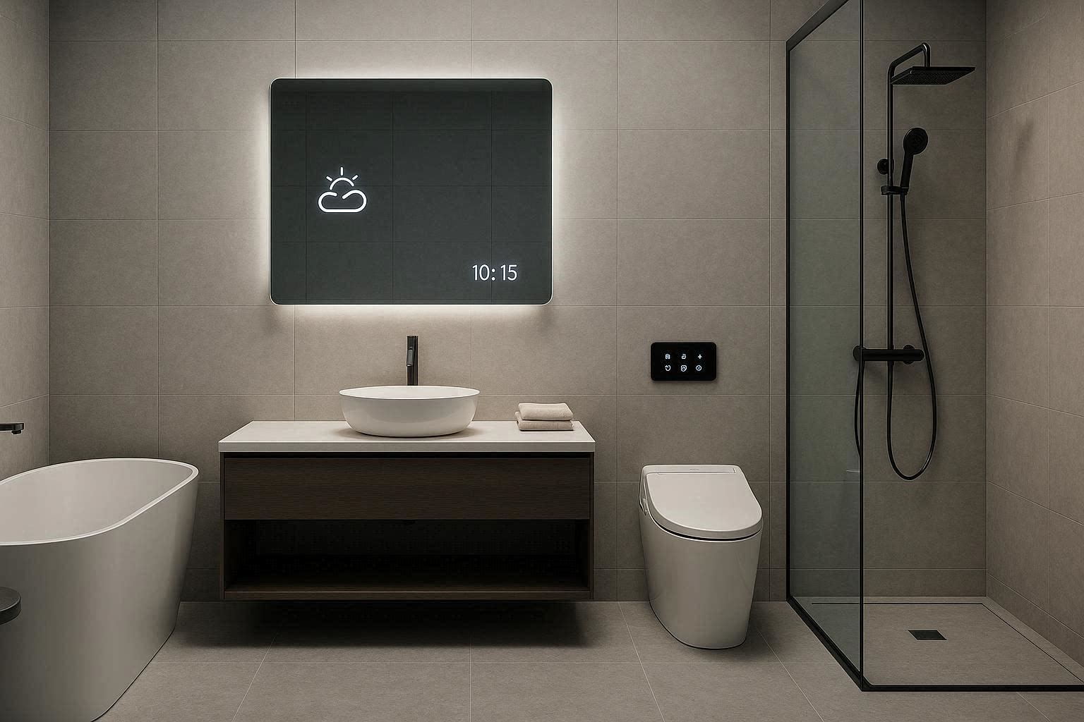 TOP 10 Stylish Bathroom Design Ideas 10 Smart Technology Bathroom Design for a Future Ready Space TOP 10 Stylish Bathroom Design Ideas - 10