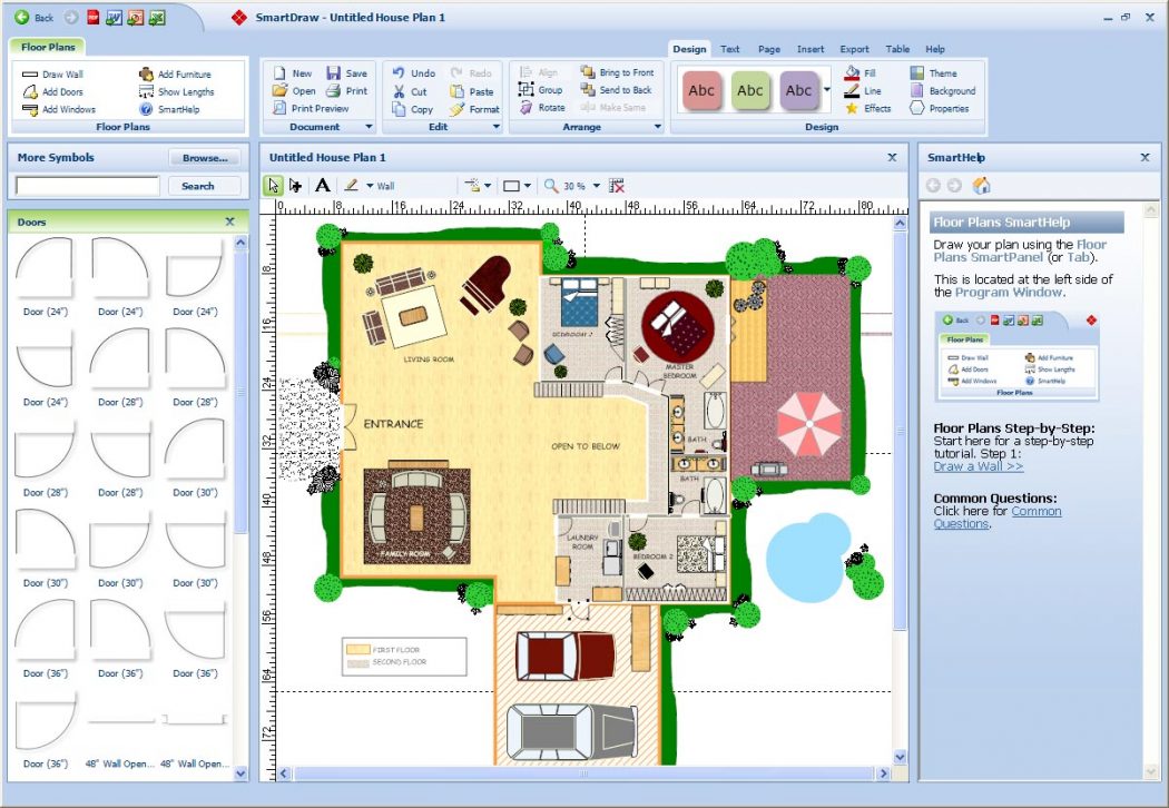 SmartDraw-Floor-Plan-238K-floorplan Top 15 Virtual Room software tools and Programs