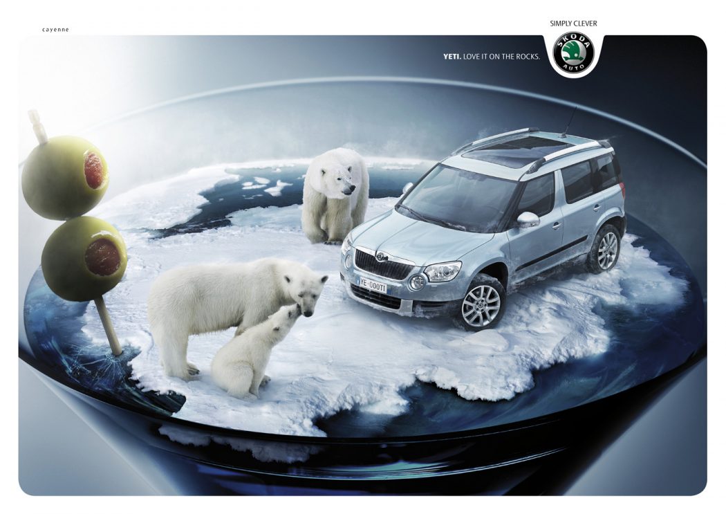 40 Most Creative and Dazzling Auto Ads 20 Yeti Cocktail