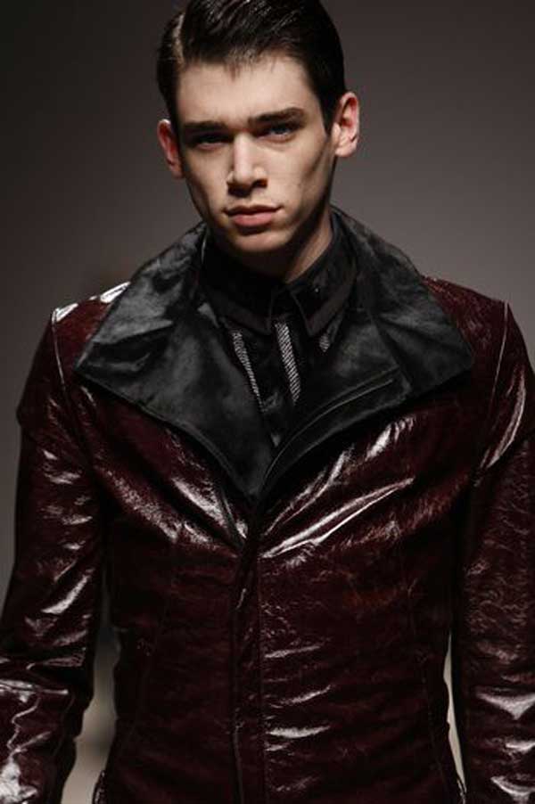 burgundy leather jacket for men 2013