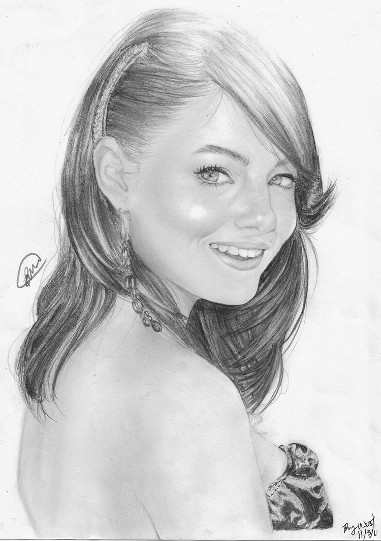 Stunningly And Incredibly Realistic Pencil Portraits 54 emma_stone_by_brandymarie87-d4f0wdf