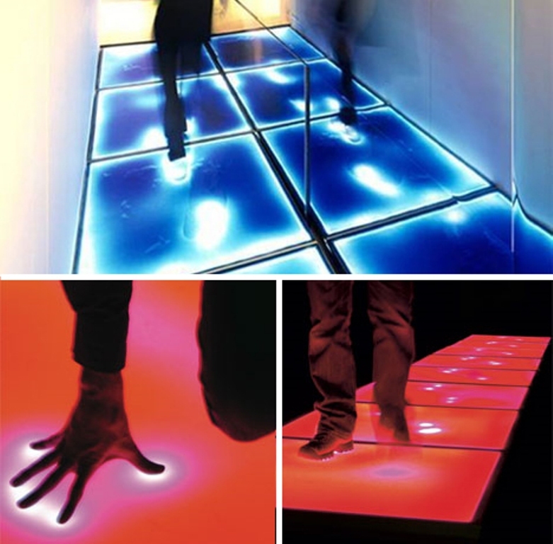 lightfader Pressure sensitive, illuminated flooring floor