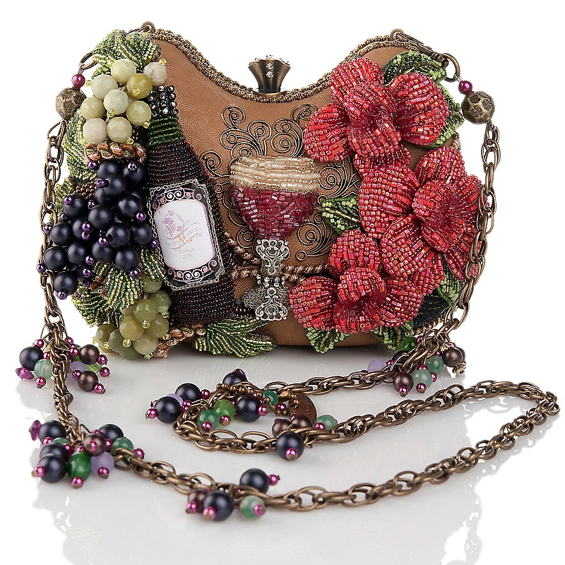 20+ Most Stylish Celebrity Bags 22 mary frances bead embellished wine evening bag