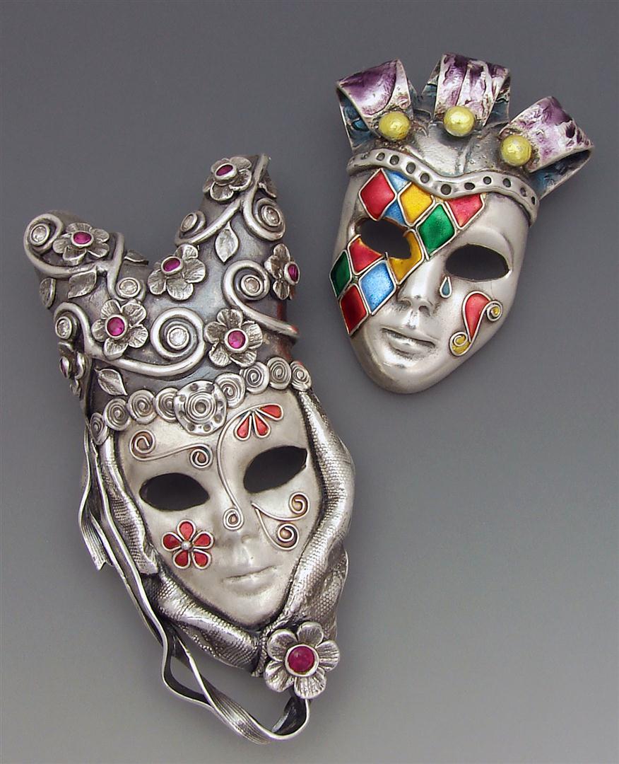 metal-shaped-masks Stunning and Unique Clay Art Project Ideas