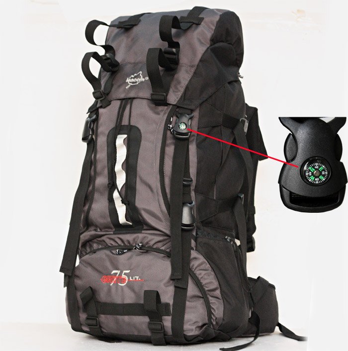 professinal outdoor sports hiking backpack with a Compass
