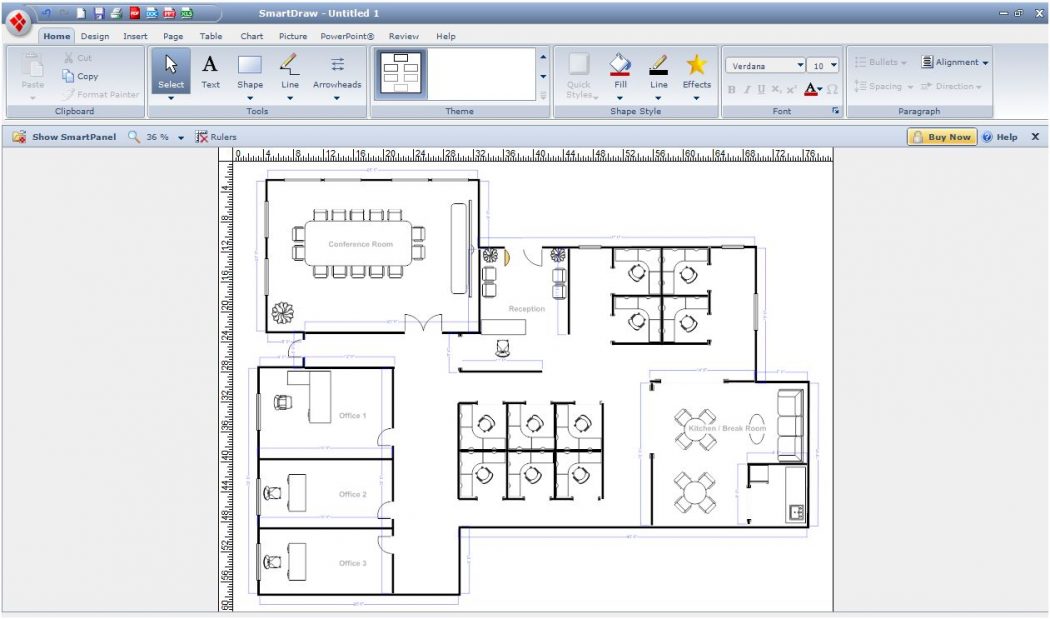 smartdraw_office Top 15 Virtual Room software tools and Programs