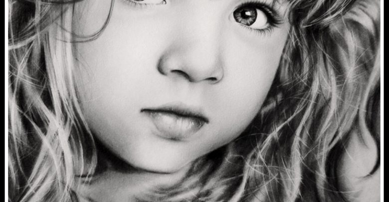 sweet girl Stunningly And Incredibly Realistic Pencil Portraits - drawings 9