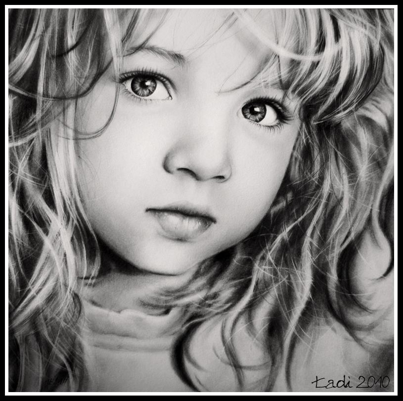 Stunningly And Incredibly Realistic Pencil Portraits 30 sweet girl