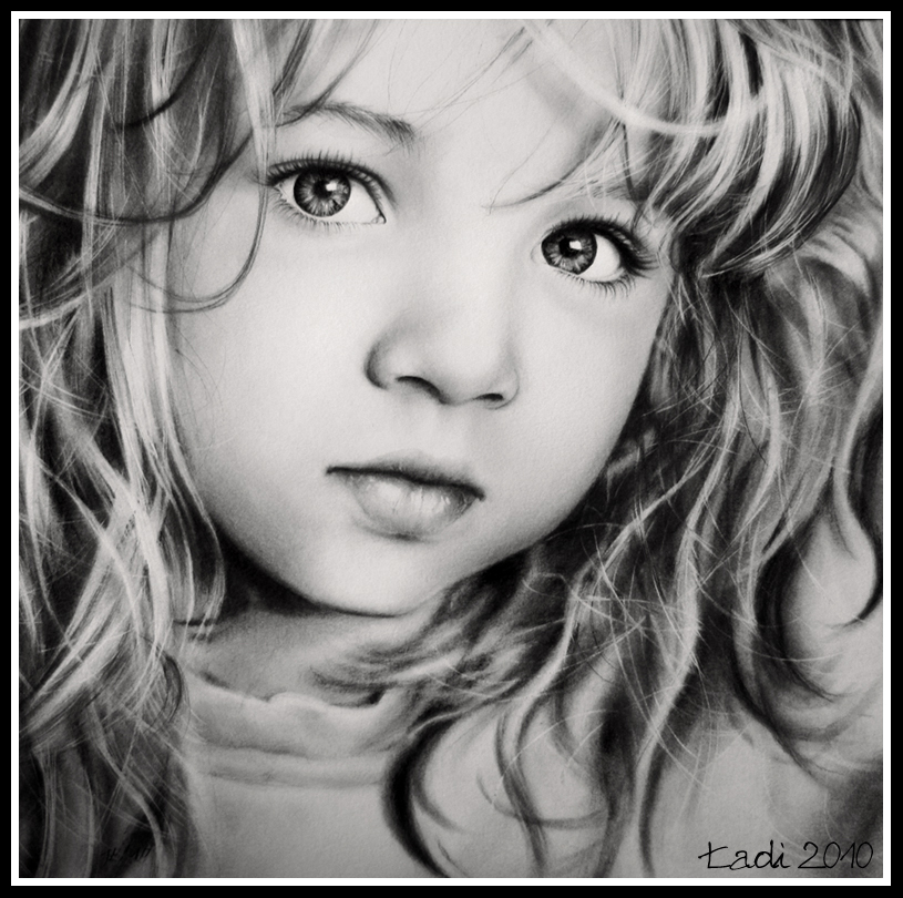 sweet-girl Stunningly And Incredibly Realistic Pencil Portraits