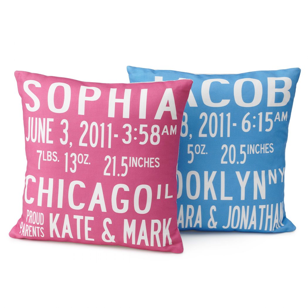 uncommon-goods-birth-announcement-pillows