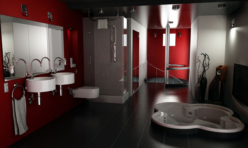 Colorful_Design_Red_Grey_Bathroom_Theme