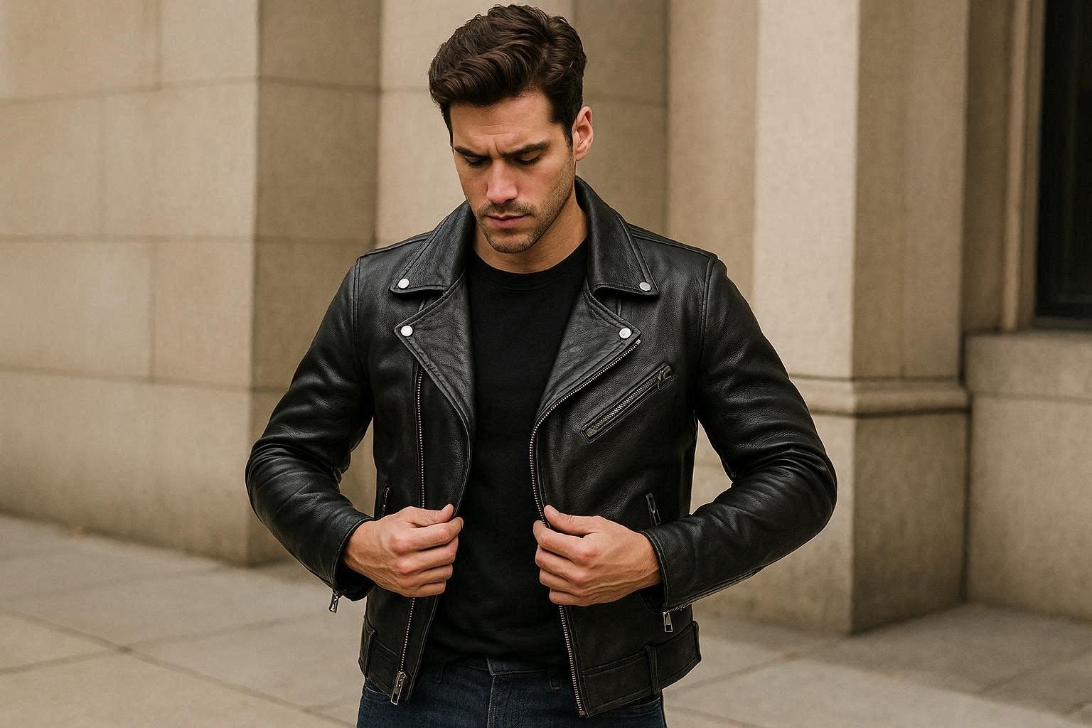 How to Buy the Best Leather Jacket for Men in 6 Easy Steps 6 Find the Perfect Fit How to Buy the Best Leather Jacket for Men in 6 Easy Steps - 6