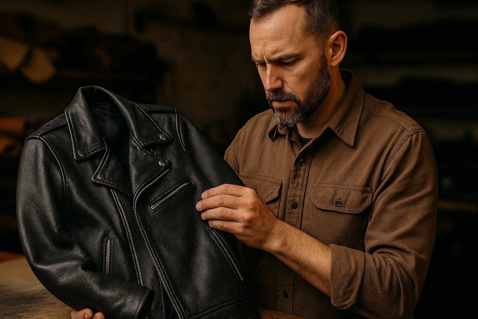 How to Buy the Best Leather Jacket for Men in 6 Easy Steps 7 Inspect the Quality and Craftsmanship How to Buy the Best Leather Jacket for Men in 6 Easy Steps - 7