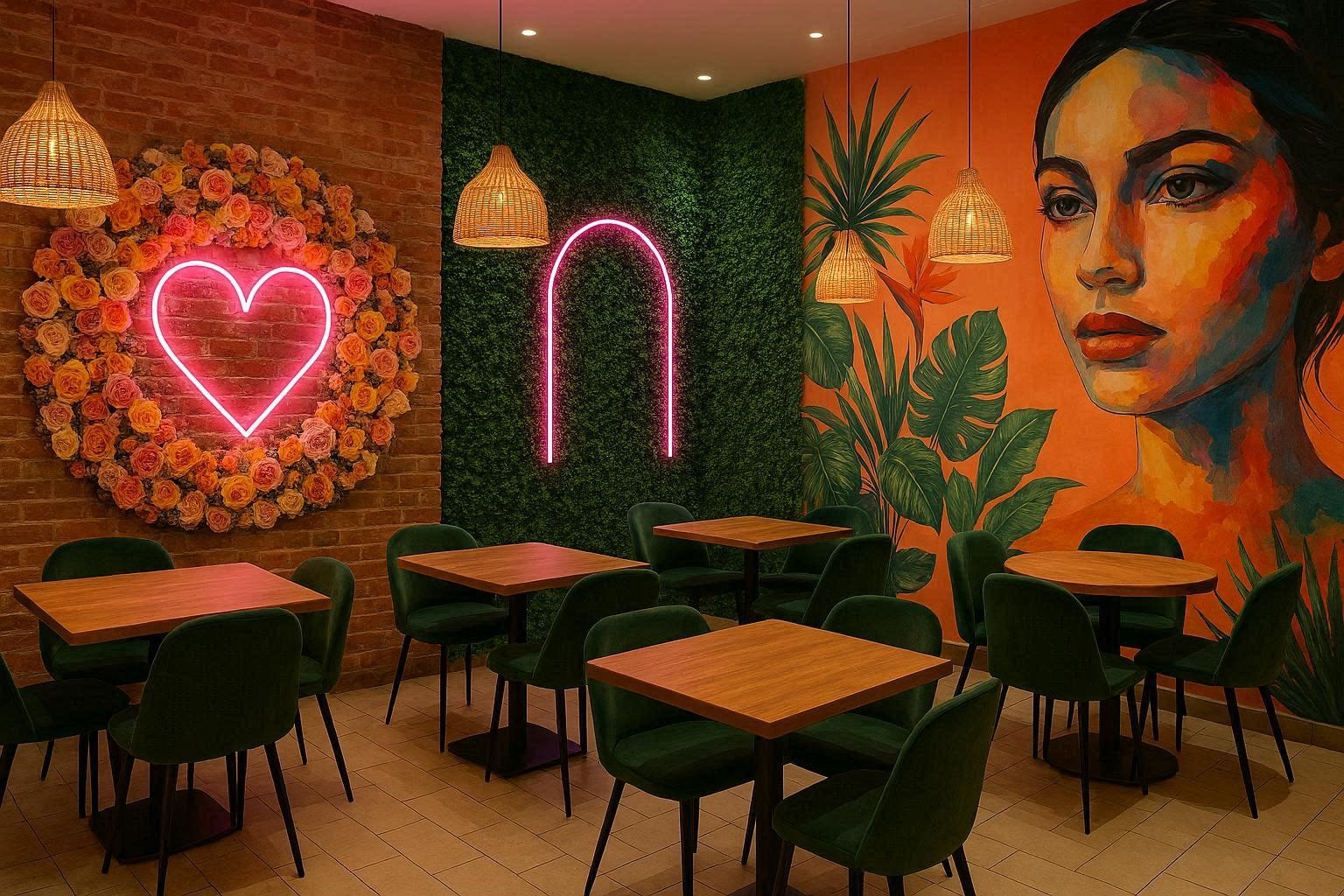 Instagram Worthy Feature Walls and Photo Spots 15 Innovative Interior Designs for Restaurants - 13