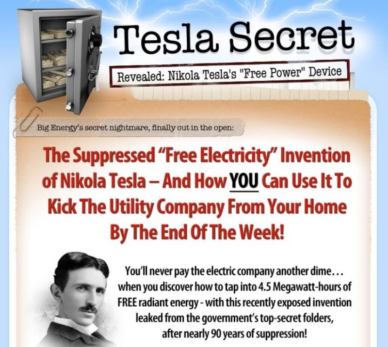 Nikola Tesla Secret Methods for Generating FREE Electricity